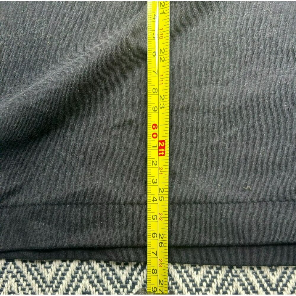 Lands End Men's Black Cotton Long Sleeve Polo Shirt Size L - Picture 2 of 5